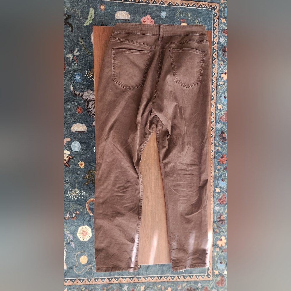 Flint and Tinder 365 Chino Pant - 33x30 Chocolate Athletic Fit - Picture 2 of 5